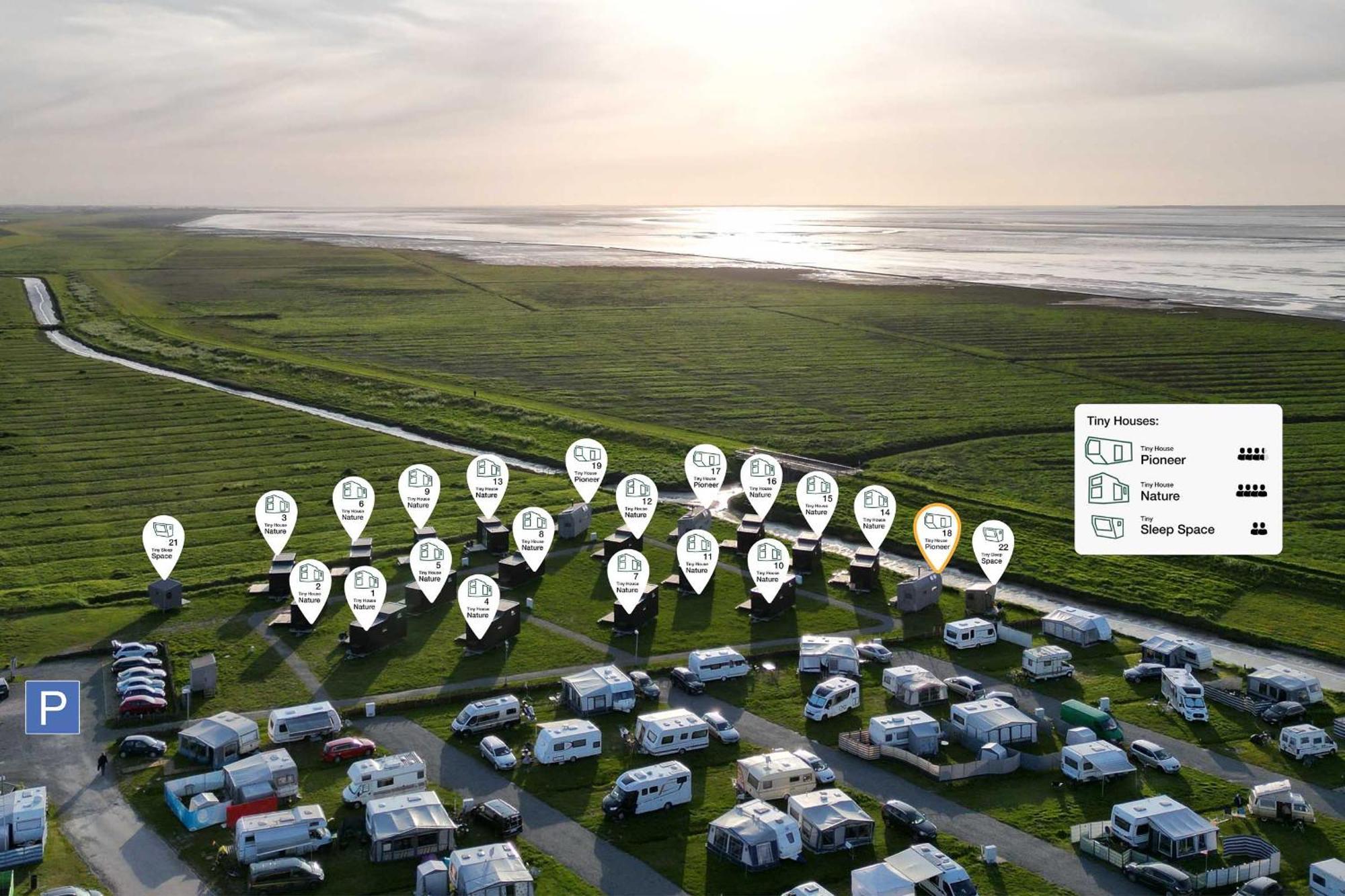 Tiny House Pioneer 18 Zur Meerseite - Green Tiny Village Harlesiel Carolinensiel Eksteriør bilde